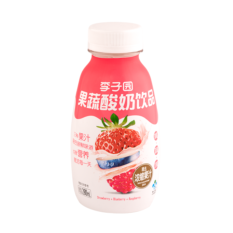 果蔬酸奶饮品，单瓶净含量280ml
